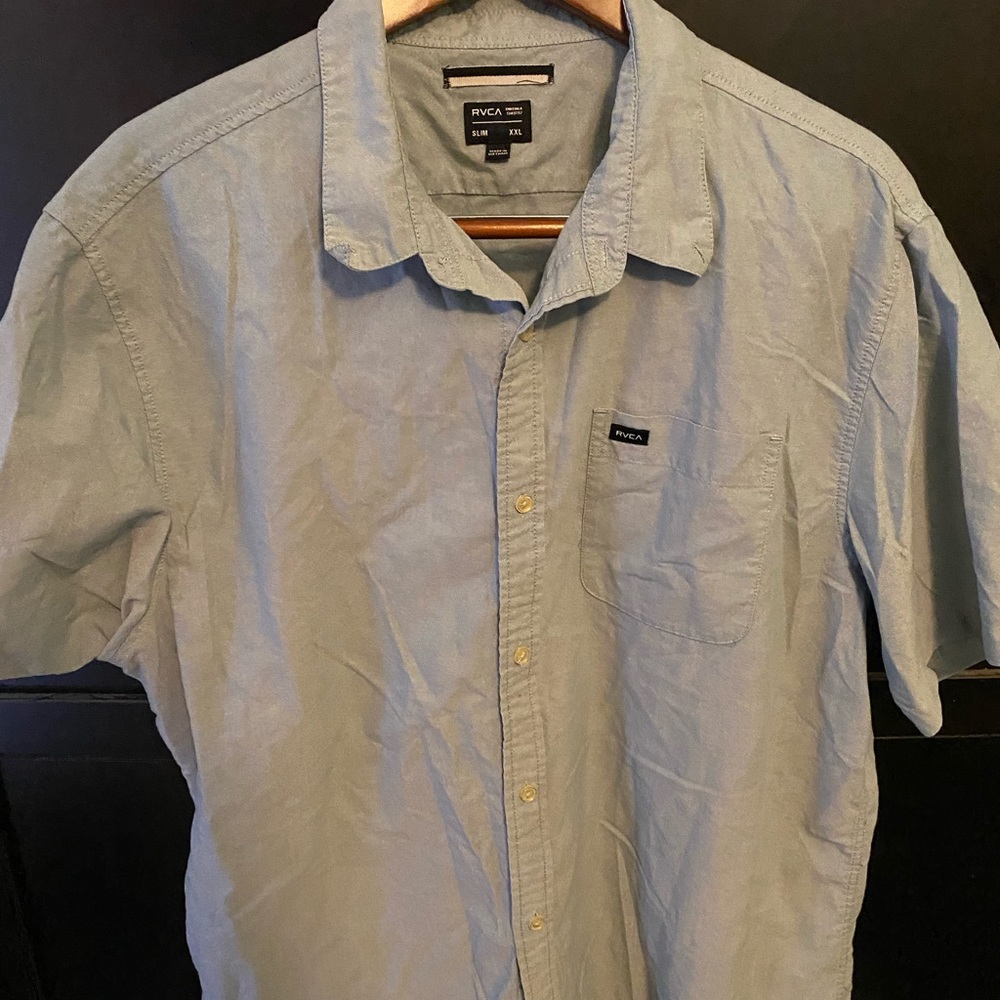 Slim Fit Short Sleeve Button Down